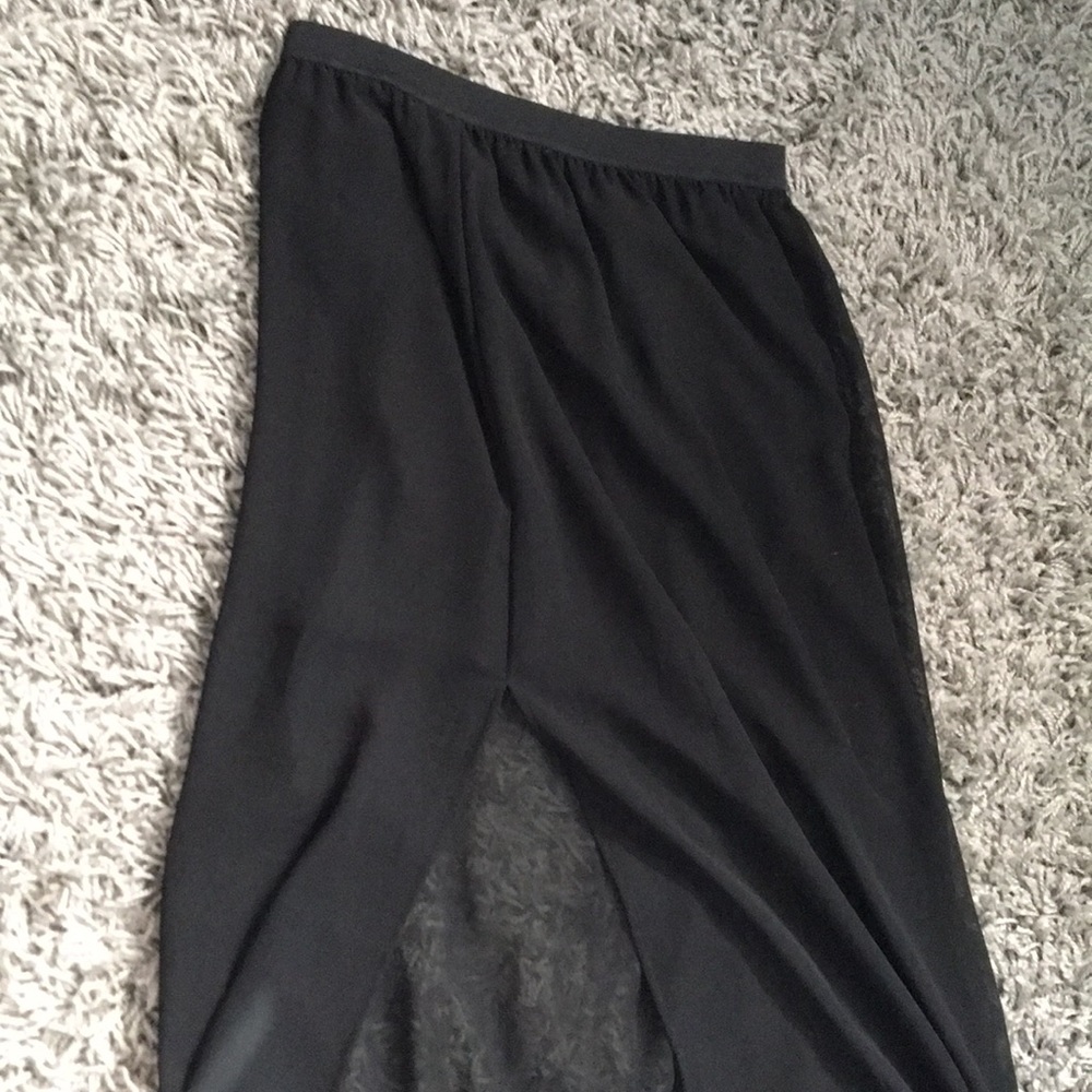 Black maxi skirt